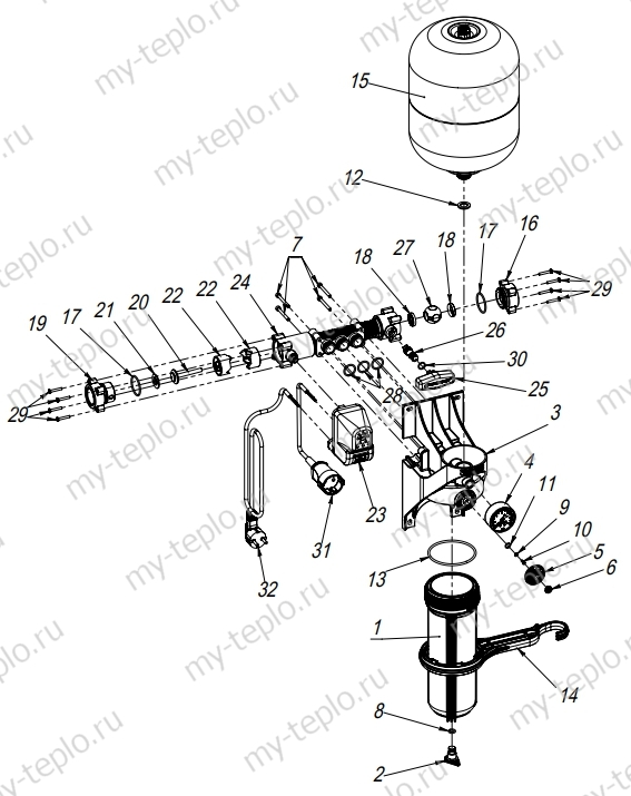 запчасти Джилекс КРАБ Т 10