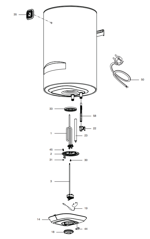Запчасти Ariston BLU1 R 100 V 1,8K PL купить в Новосибирске