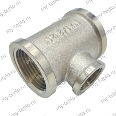 Тройник никелированный 1
