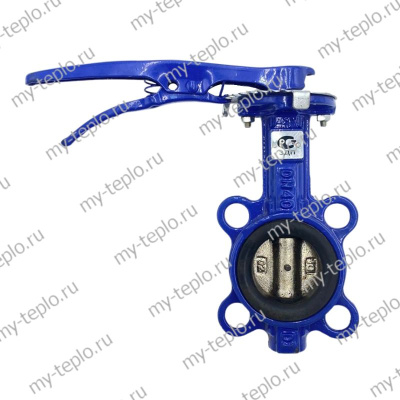 Затвор чугунный дисковый поворотный Ду40 Ру16 (Китай)