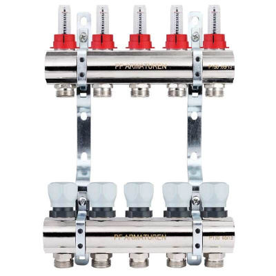 Коллектор для теплого пола с расходомерами 1 Коллектор для теплого пола с расходомерами 1